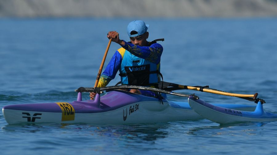 Waka being rowed