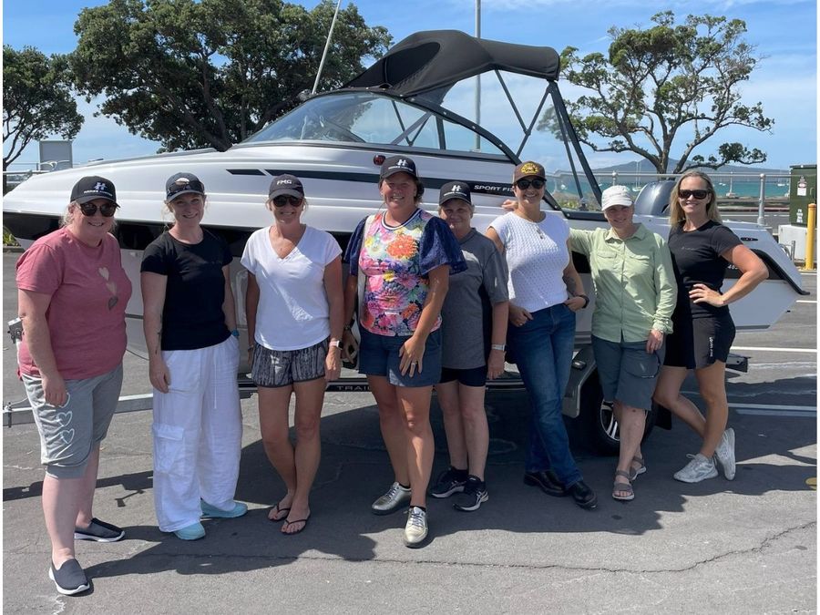 Wild Chix go boating