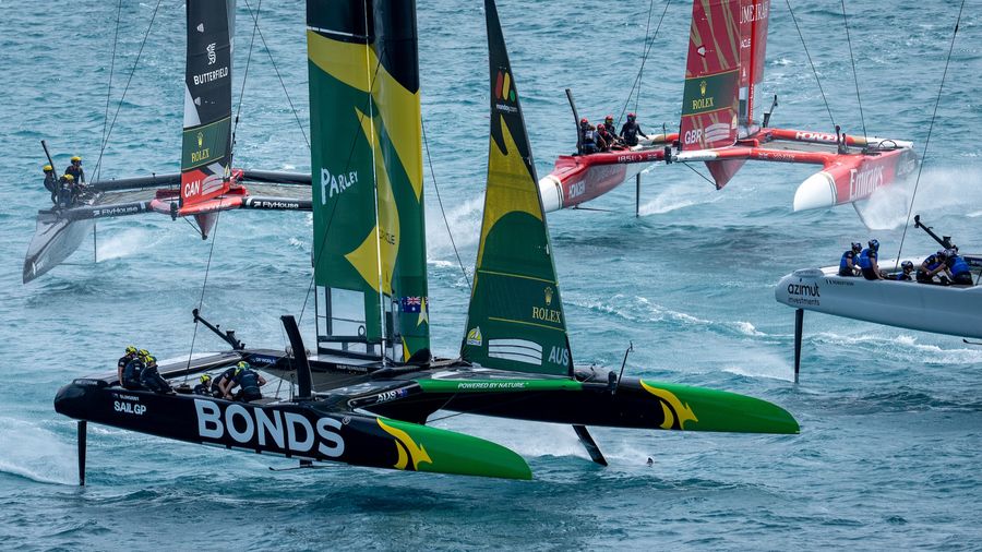 Australia, GBR and Canada battle it out on the water in Bermuda