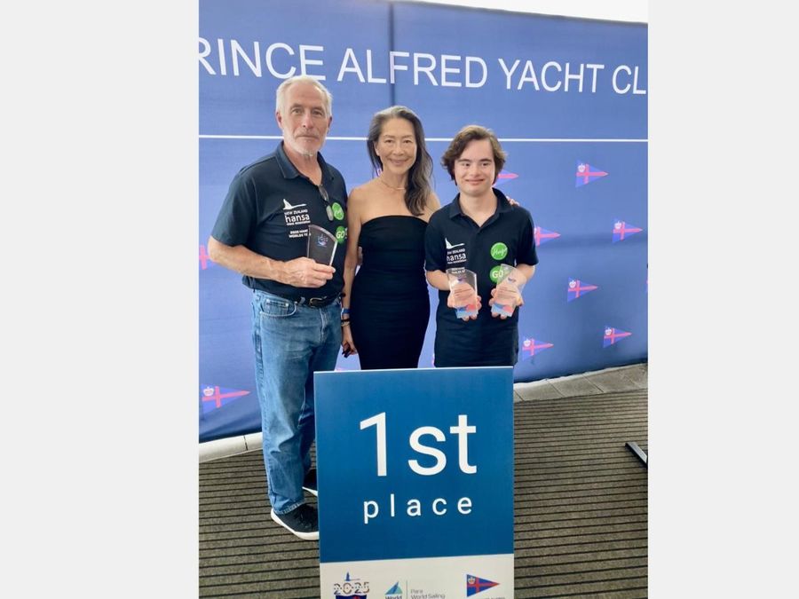 Xervier-Doney-right-with-his-Dad-Paul-at-the-2025-Para-Sailing-International-Championships-prizegiving.-Photos-Hansa-world-championship-supplied.jpg