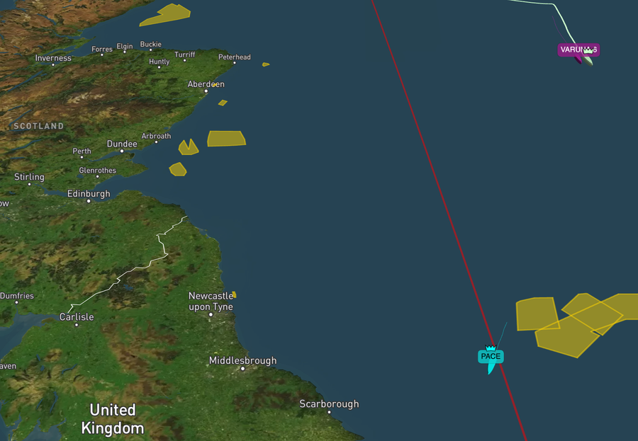 Front runners in the RBI yacht race as of 11:06am Saturday 15 August 2026 (NZ time)