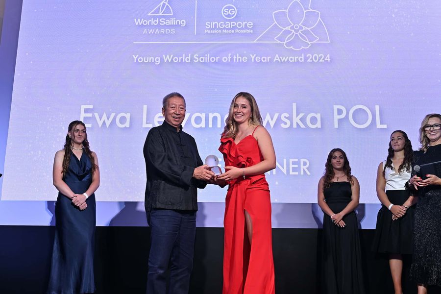 Young World Sailor of the Year Award. World Sailing Awards. Image credit_ World Sailing Awards