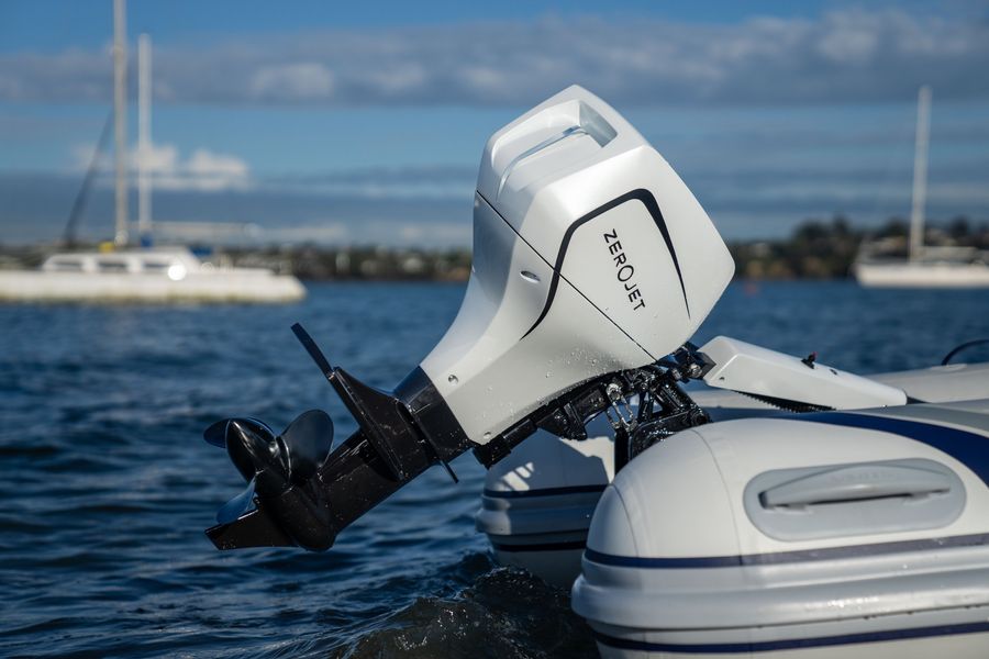 ZeroJet. Highest power-to-weight 48V electric outboard. Credit: Zerojet