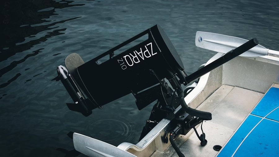 The Zparq Z10 electric outboard uses water cooling to keep weight down while delivering 10kW of power.