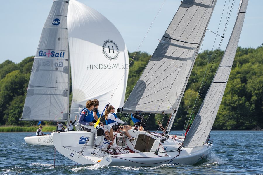 12-hour opener in Denmark sets pace at Youth Match Racing Worlds, 23 June 2026