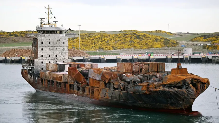 The Portuguese-flagged ship will berth for damage assessment