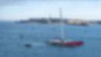 IDEC Sport-CIC crosses the finish line at Saint-Malo (Robin Christol)