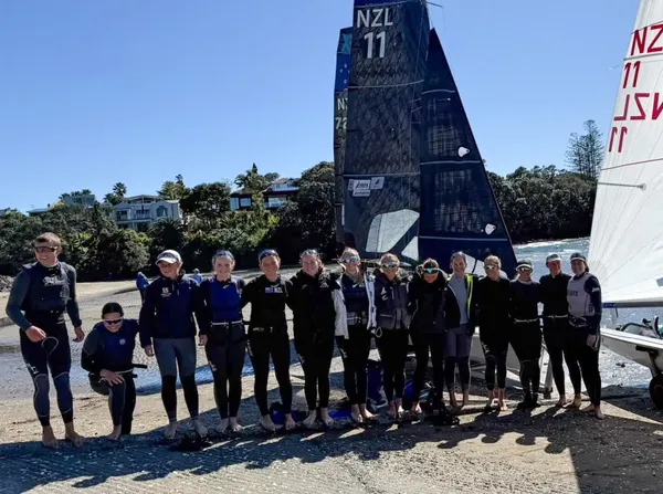 Twelve girls took part in the 49er FX try-out day