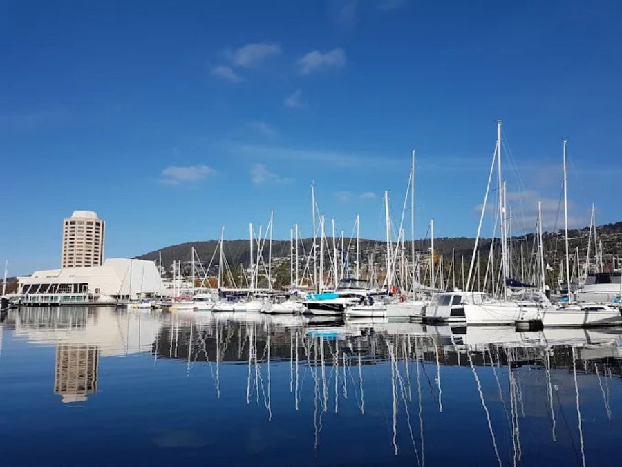 Freedom Boat Club lands in Hobart with a Rayglass 2350 on the Derwent, 15 July 2026
