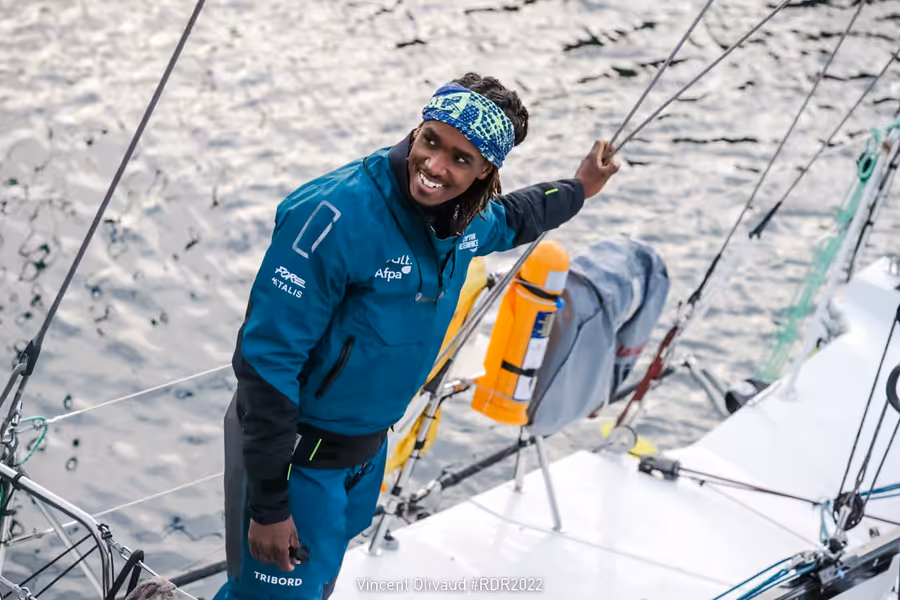 Kéni at the start of the Route du Rhum - Destination Guadeloupe 2022