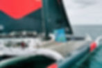 Guirec Soudée sailing aboard Liamm during the historic race.