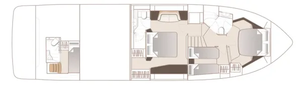Princess Yachts F58 lower deck / Princess Yachts