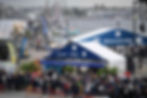 Visitors gather at the Route du Rhum village in Saint-Malo on Tuesday. @ Loic Venance / AFP