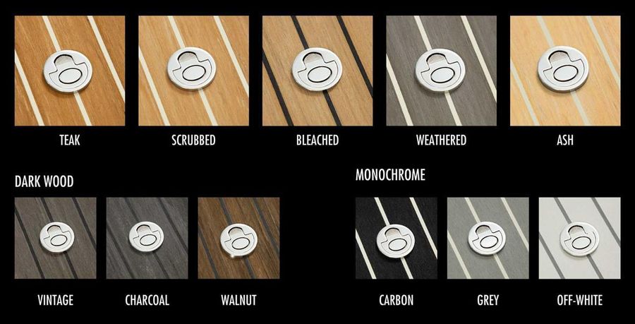 Flexiteek 3 colour chart. Photo credit: supplied