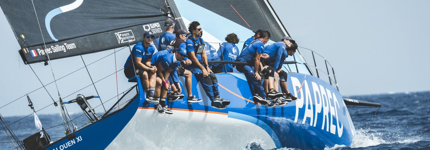 Paprec's TP52 in action at Lanzarote Marina Rubicon during the 52 Super Series