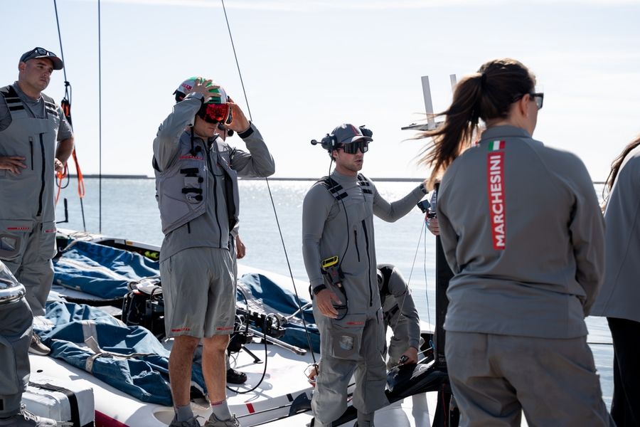 Luna Rossa's youth squad hits water as AC75 sits in hangar, 28 October 2026