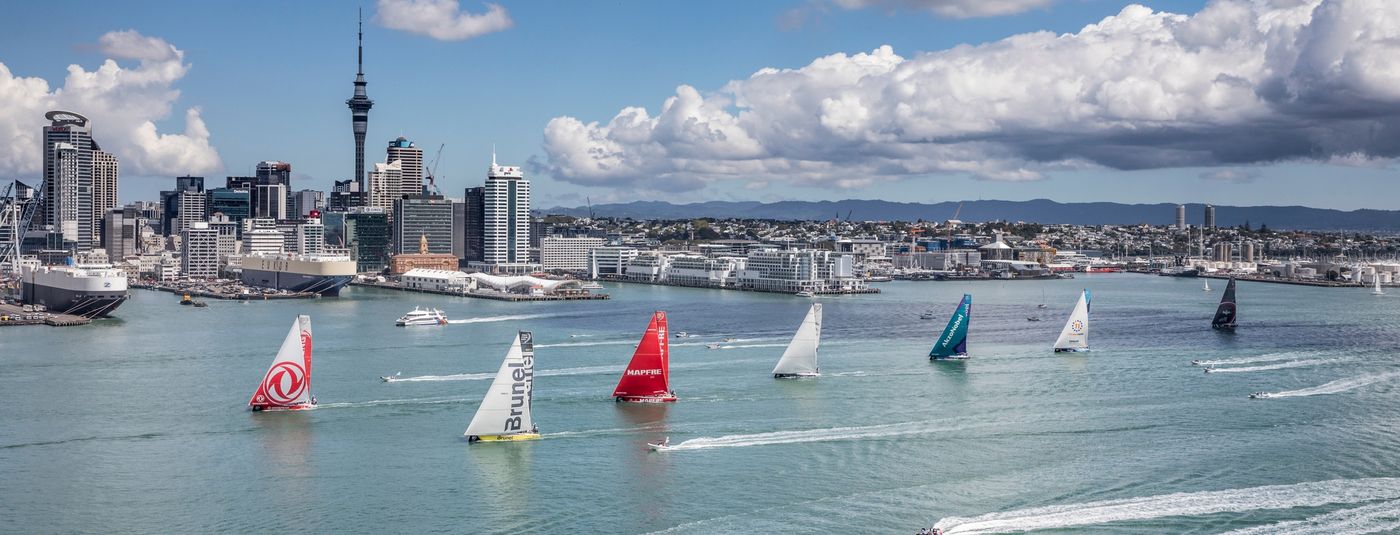 Auckland Stopover. The New Zealand Herald In-Port Practice Race. 09 March, 2018. Photo credit: Ocean Race