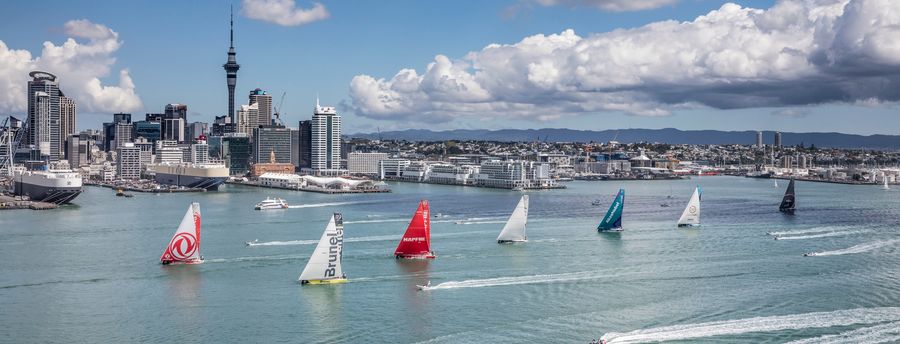 Auckland Stopover. The New Zealand Herald In-Port Practice Race. 09 March, 2018. Photo credit: Ocean Race