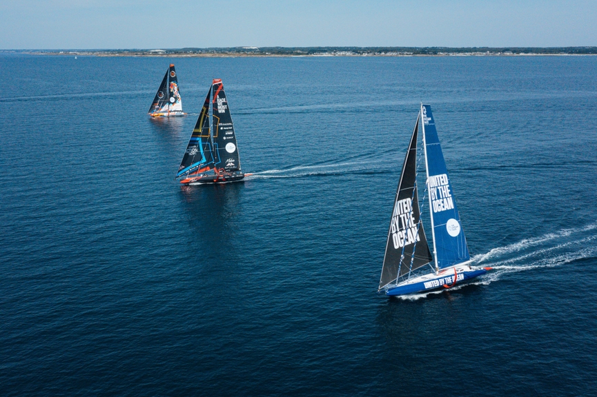 Kiwi flag flies as foiling IMOCAs sprint New York to Lorient, 25 August 2026