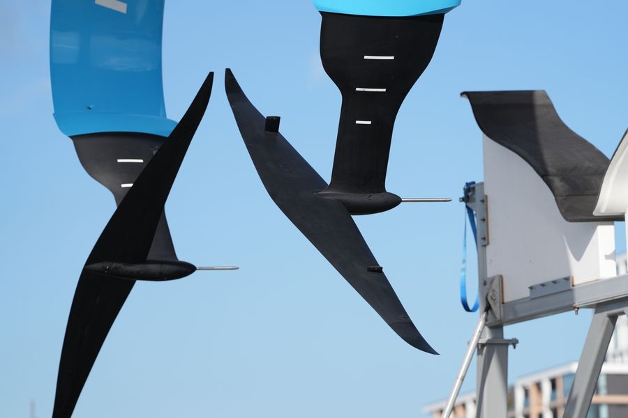 Taihoro flies for Emirates Team New Zealand during Day 15 of America's Cup recon. Sam Thom / America's Cup