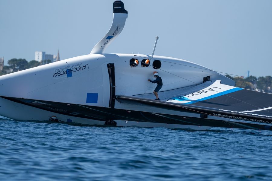 La Roche-Posay Racing Team AC75 off Lorient