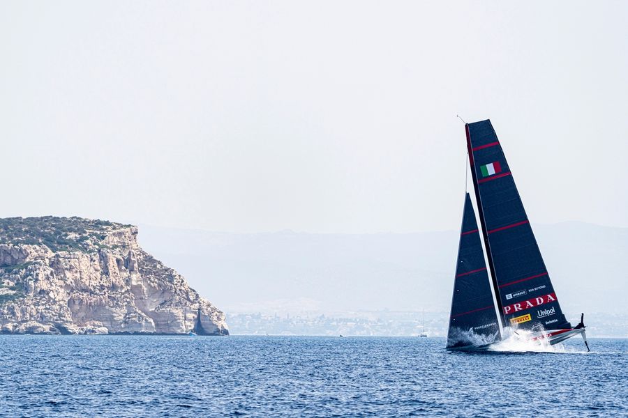 Luna Rossa during AC38 Recon trials.