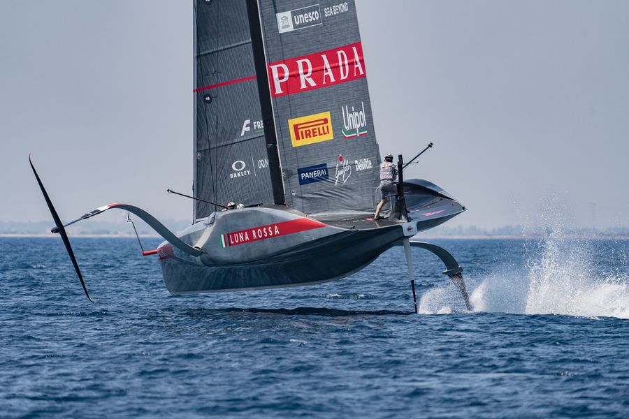 Luna Rossa out on the water for Day 14 of the Louis Vuitton 38th America's Cup AC38 Recon, 29 July 2026.
