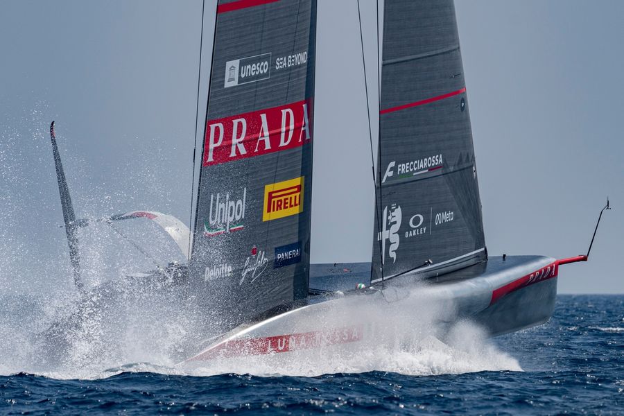 Luna Rossa on the water during Louis Vuitton 38th America's Cup AC38 Recon training, Day 14, 29 July 2026.