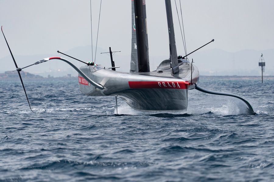 Luna Rossa in action during Day 16 of Louis Vuitton 38th America's Cup AC38 Recon, 4 August 2026.