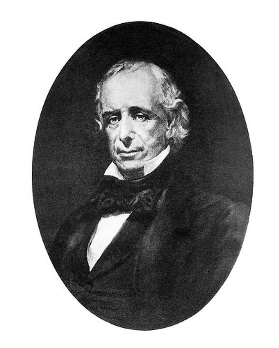 Circa 1851: John C. Stevens, Commodore of the New York Yacht Club, in the year the schooner America crossed the Atlantic to race at Cowes.