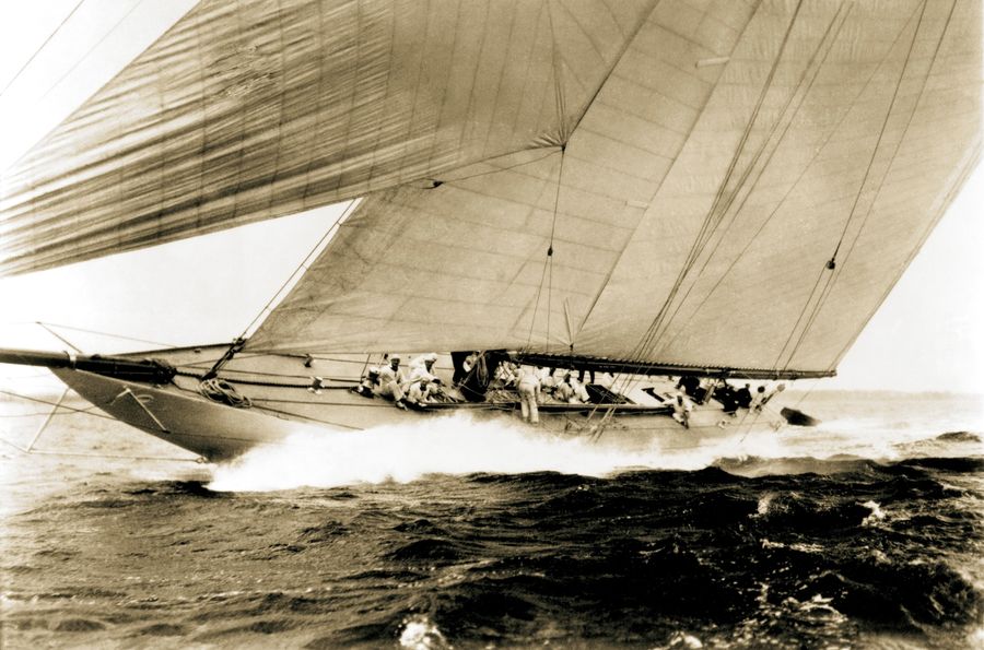 The 1920 America's Cup defender Resolute.