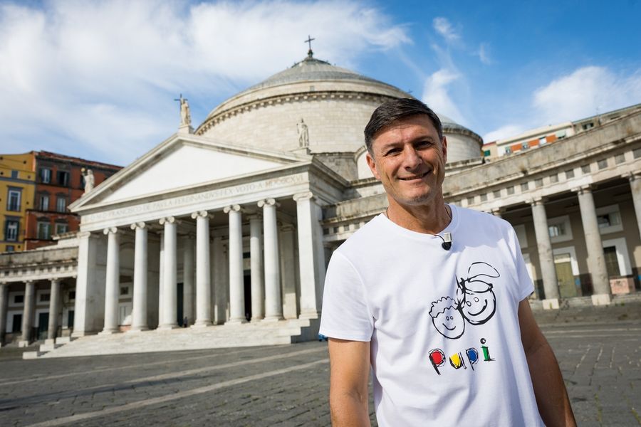 Javier Zanetti at 'Una Serata per Pupi', Piazza del Plebiscito, Naples, 15 June 2026
