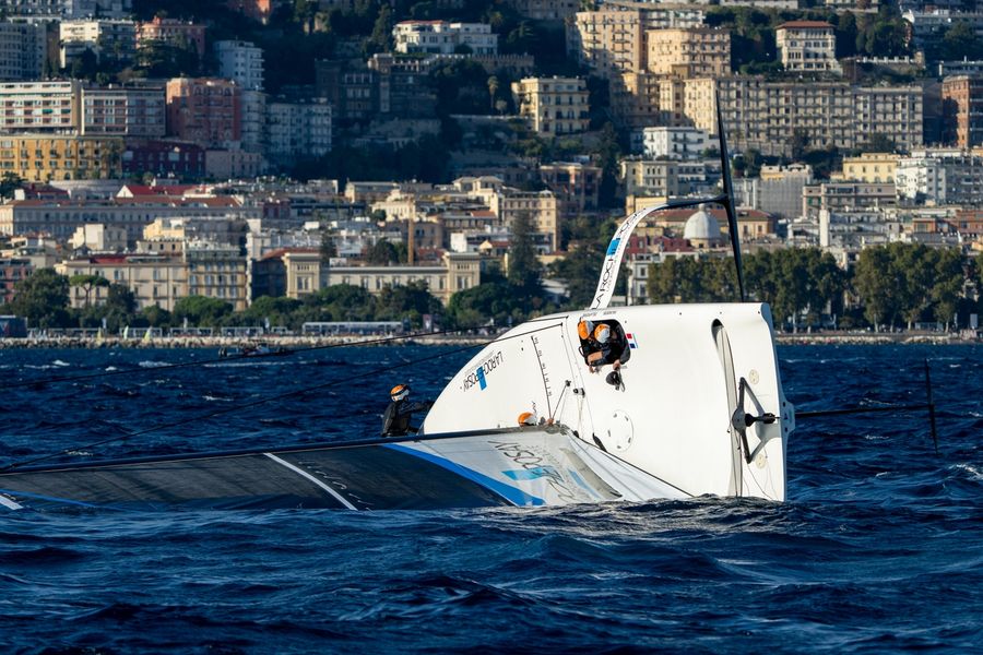 La Roche-Posay Racing Team competing on Race Day 1 of the Preliminary Regatta in Naples, 25 September 2026.