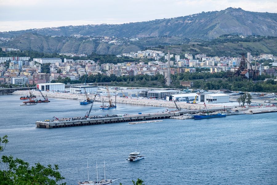 The official opening ceremony for the Louis Vuitton 38th America's Cup Preliminary Regatta Naples, held at Nisida on 22 September 2026.