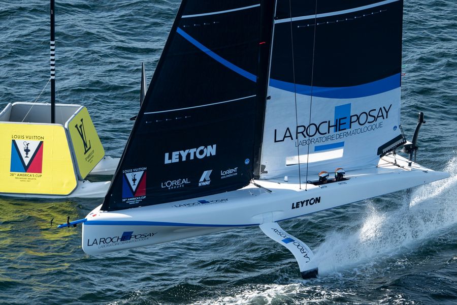 La Roche-Posay Racing Team competes during the Louis Vuitton Preliminary Regatta in Naples, 27 September 2026.