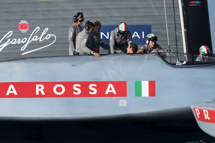 Luna Rossa Team during AC38 recon ahead of the Louis Vuitton 38th America's Cup. Photo: Ivo Rovira/America's Cup