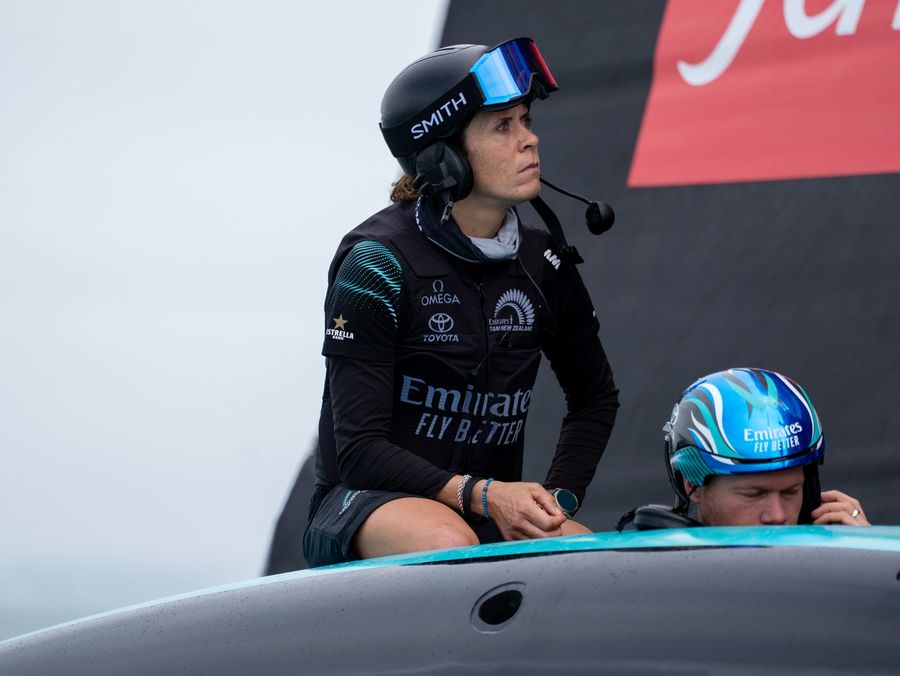 Emirates Team New Zealand's Taihoro, the AC75, in action during the 38th Louis Vuitton America's Cup on 13 March 2026. Photo: Sam Thom/America's Cup