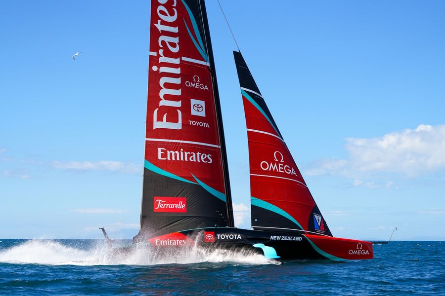 Day 29 of America's Cup recon sees Emirates Team New Zealand's AC75 Taihoro back on the water, 14 October 2026.