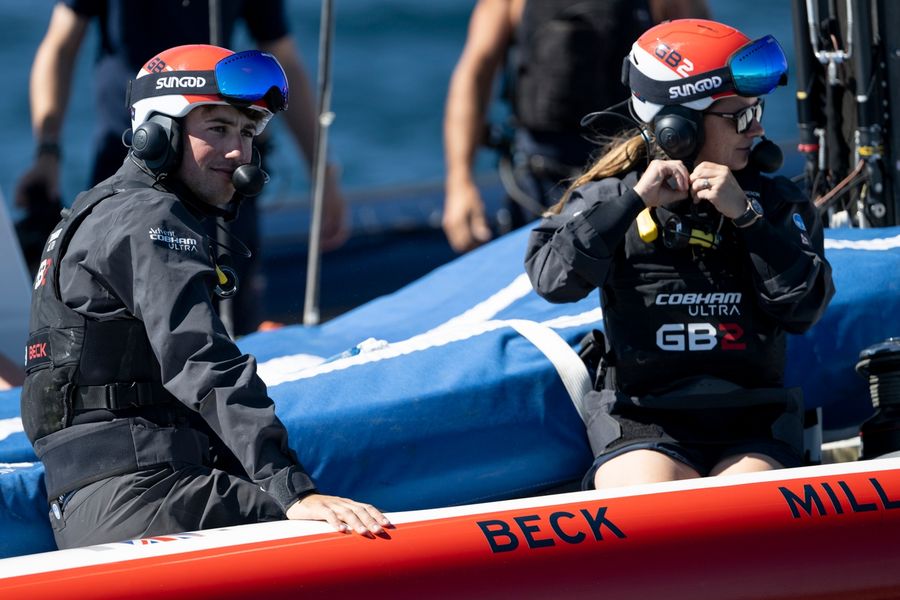 The Cobham Ultra GB2 team at the Louis Vuitton 38th America's Cup Preliminary Regatta in Naples, 26 September 2026.