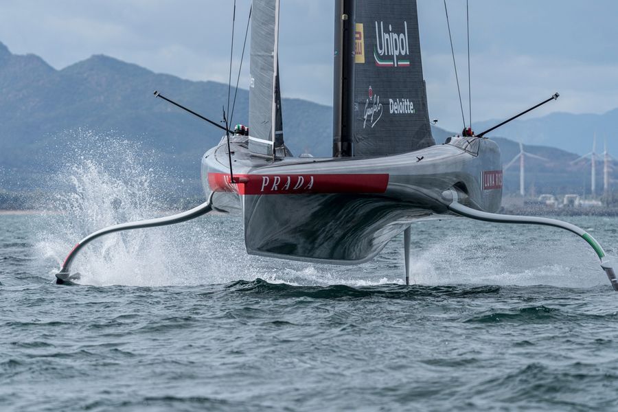 Luna Rossa Team during AC38 recon sessions, 25 October 2026. Photo: Ivo Rovira / America's Cup