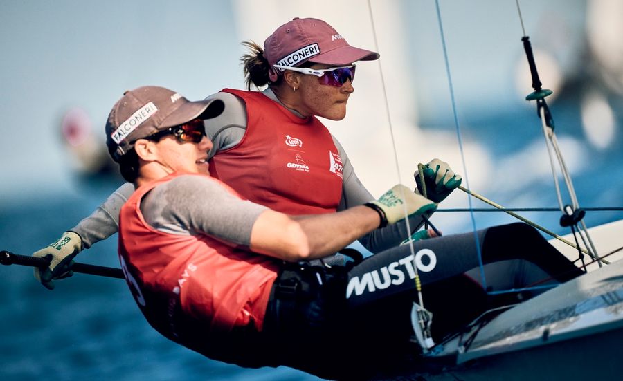 Vucetti races in the Junior World Championships 470 at Gdynia's Lotto Gdynia Sailing Days.