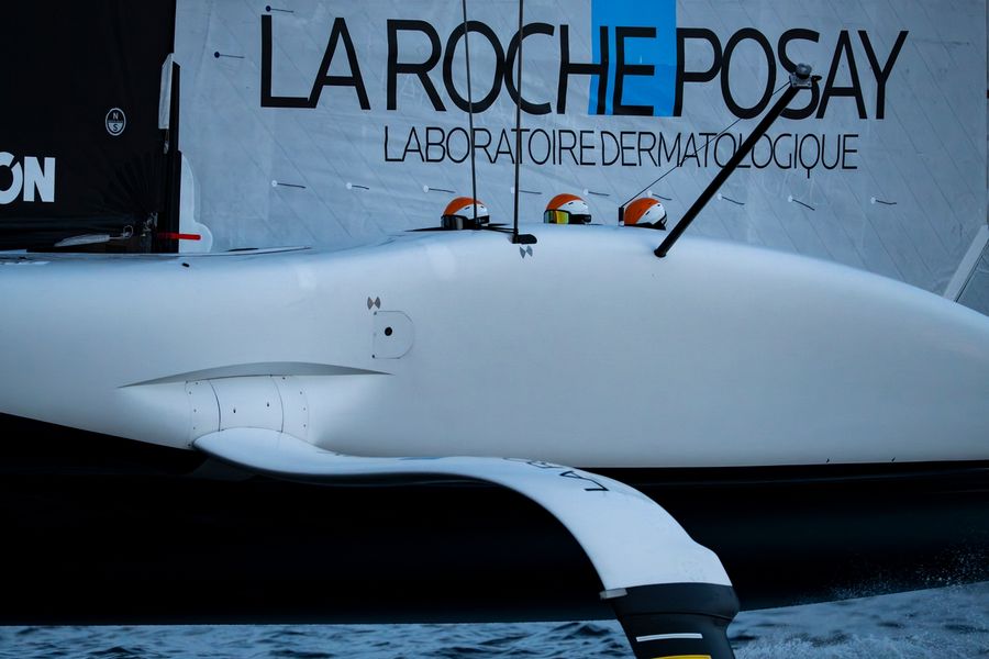 La Roche-Posay Racing Team in action during America's Cup recon.