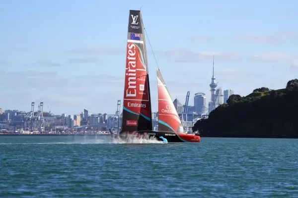 Taihoro out on the Hauraki Gulf
