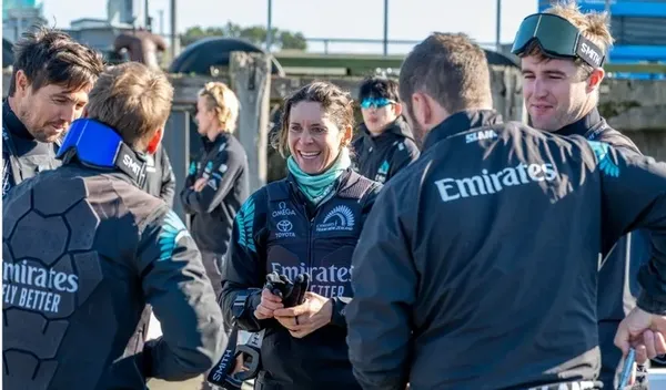 Jo Aleh and fellow crew members are back in Auckland