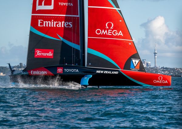 Taihoro hits 50 knots as Team NZ mines data from Gulf gusts, 21 August 2026