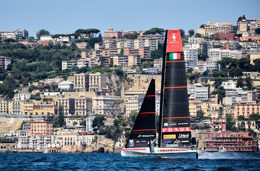 Luna Rossa hits the water in Naples with America's Cup clock ticking, 03 July 2026