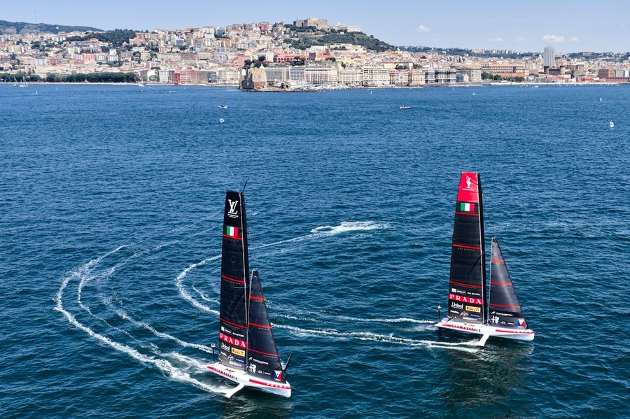 Luna Rossa hits the water in Naples with America's Cup clock ticking, 03 July 2026