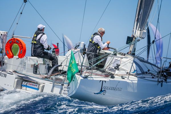 Transcendence Rudy Project on Sydney to Hobart start line, 2024 start line for Start Photo credit: Salty Dingo