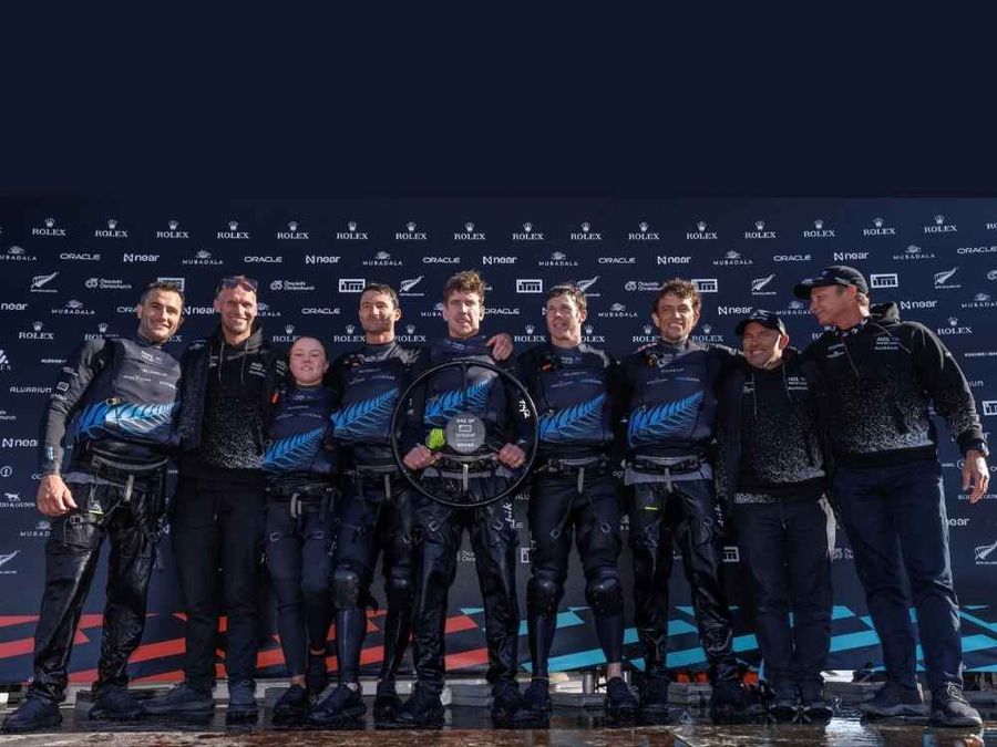 The SailGP Black Foils team