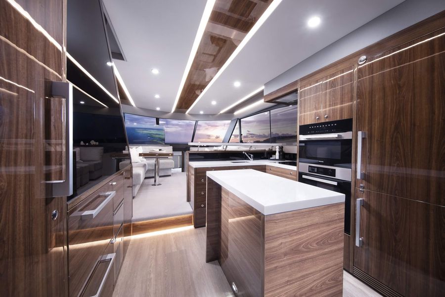 Aft Galleys Keep Maritimo Owners Cooking and Connected